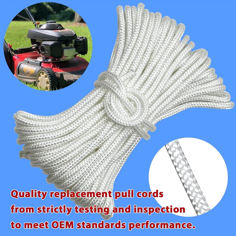 LETAYAR 4.0mm Recoil Starter Rope Gas Engine Pull Starter Replacement Recoil Pull Cord for Lawnmower Chainsaw Generator - Image 4